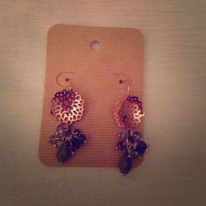 Chloe + Isabel bead cluster Pom Pom earrings