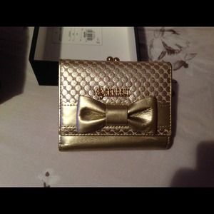 Anna Sui gold wallet