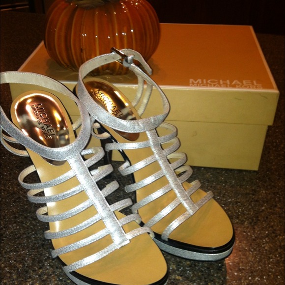 Beautiful Silver Michael Kors Sandals