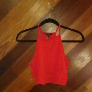 Forever 21 red cropped top