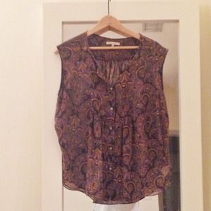 Madewell Silk Paisley Top