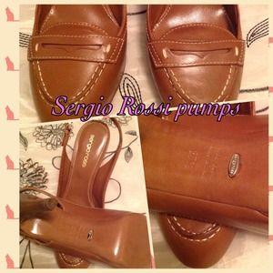 Sergio Rossi Classic sling pumps 7.5
