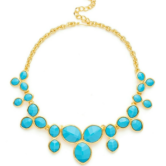 Kenneth Jay Lane Turquoise Marquise necklace - Picture 1 of 3