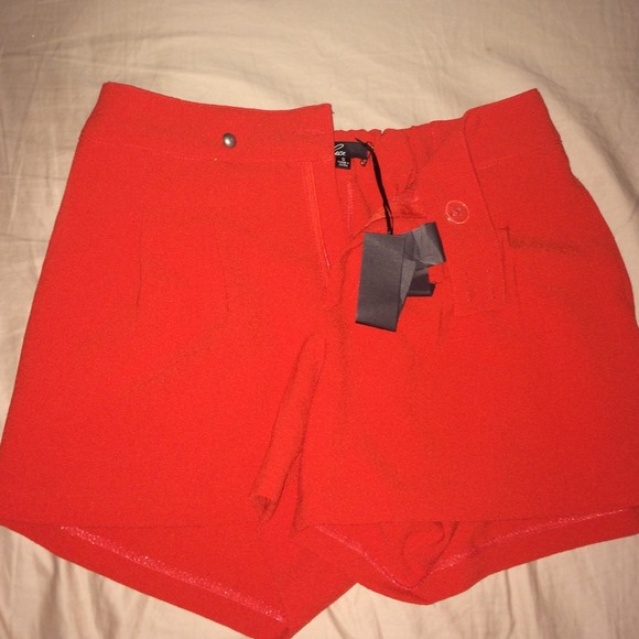 Red orange shorts