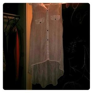 Baby Pink Chiffon Sleeveless Blouse