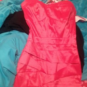 Blood orange/pink dress