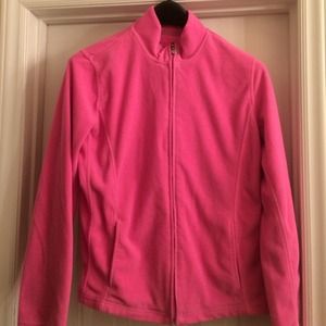 Pink fleece jacket