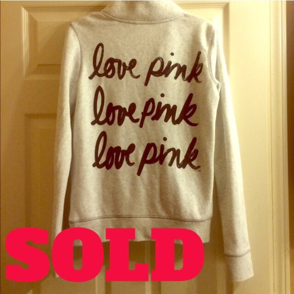 VS PINK half zip pullover