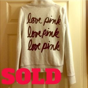 VS PINK half zip pullover