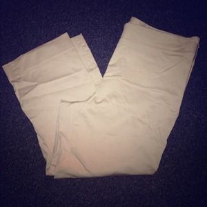 🆕😎 TALBOTS KHAKI CROPPED PANTS 😎🆕