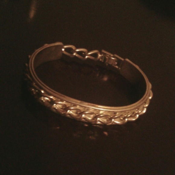 White  Gold Woven Bracelet