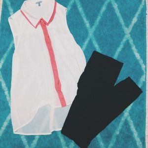 Chiffon button up blouse