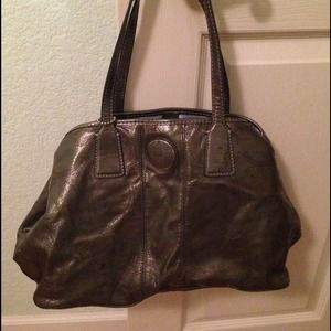 Coach silver handbag