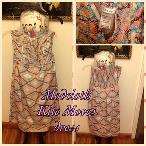 Modcloth Kite Moves dress size L