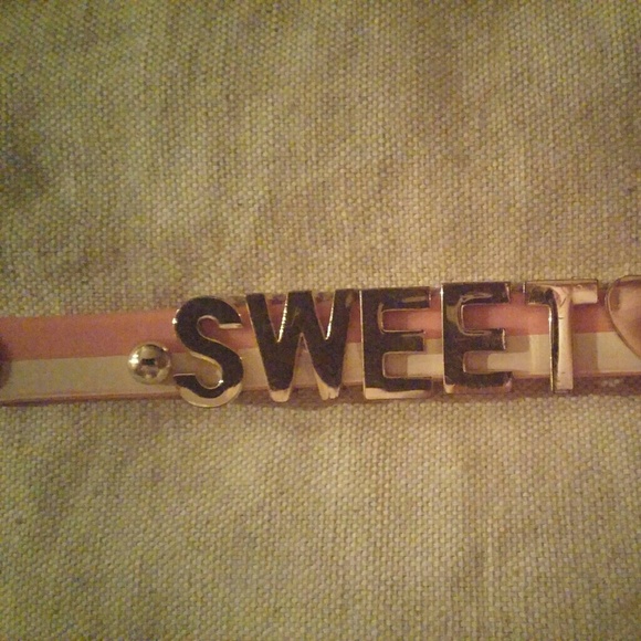 BCBG Generation "SWEET" Heart Affirmation Bracelet - Picture 3 of 4