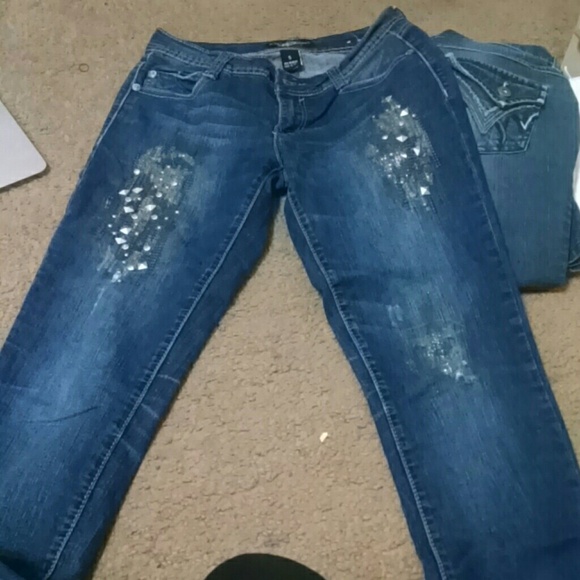 Studded jeans