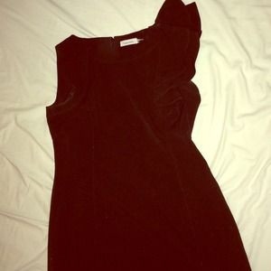 Fancy black dress.
