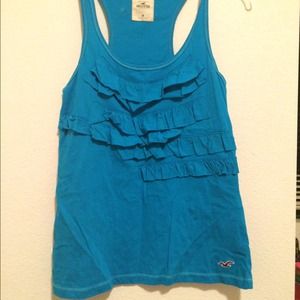 Holister tank top blue