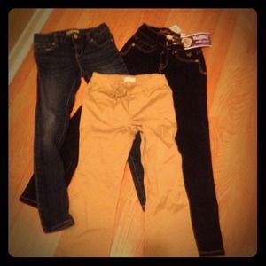 Girls pants new;justice, children's place, old navy