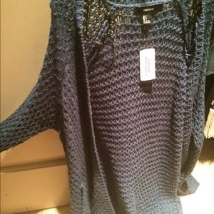 Blue cardigan