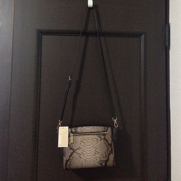 MK Sophie Medium Brown Python Print - Picture 2 of 4