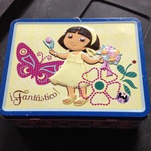 2 Dora Tin lunch boxes