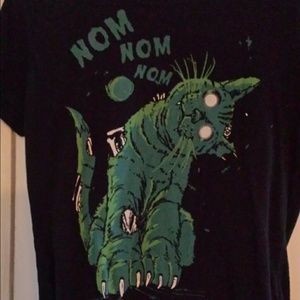 Zombie kitty tee and Pusheen tee