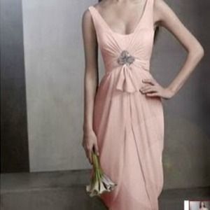 Vera Wang drapy light pink gown
