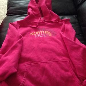 North Face pink hoodie