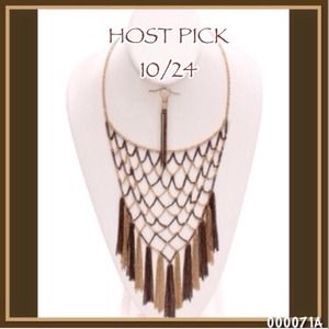 🎉🎉H/P🎉🎉 GOLD & BROWN NECKLACE SET PREORDER