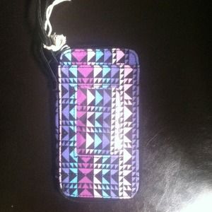 Brand new patterned wristlet, never worn