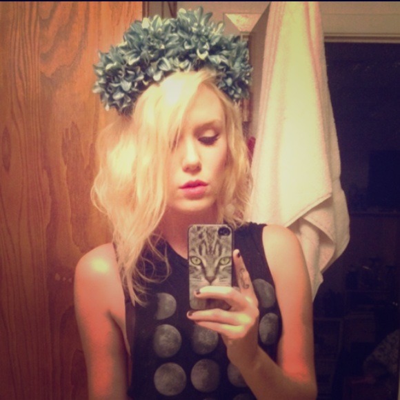 Handmade Blue Flower Crown