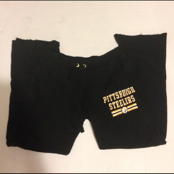 Victoria's Secret Pants - Victoria's Secret Steelers Boyfriend Sweatpants
