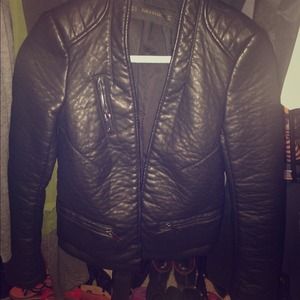 Faux leather jacket