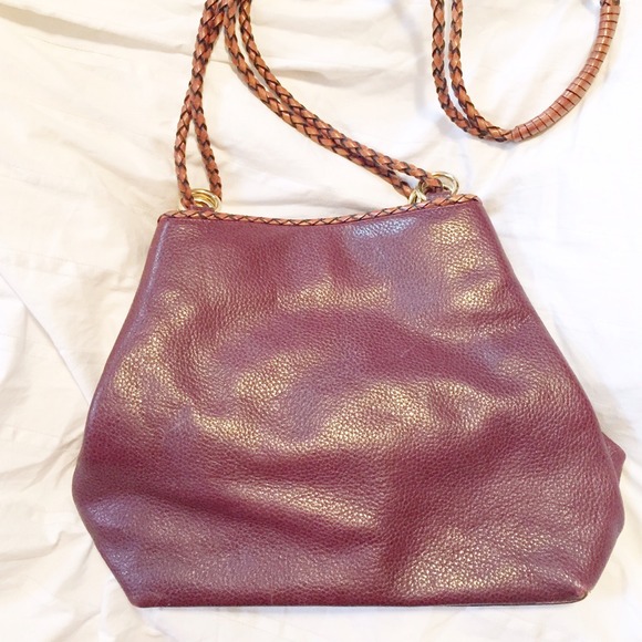 Beautiful burgundy bucket bag!
