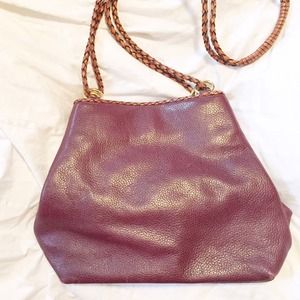 Beautiful burgundy bucket bag!