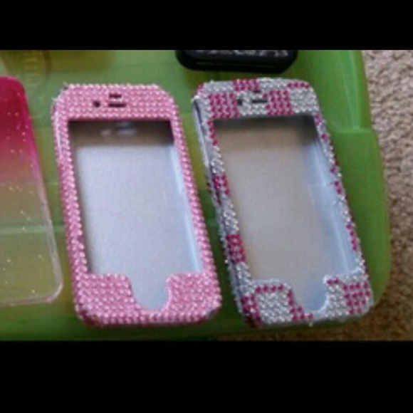 Iphone 4 jeweled case bundle