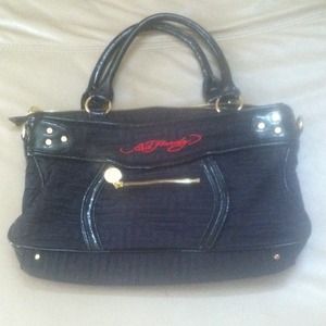 REDUCED!! Black Ed Hardy Bag