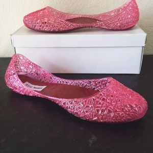 Steve Madden P-Swirly Pink Jelly Flats