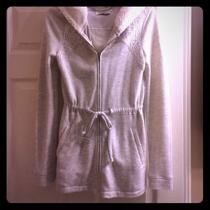 ❌❌SOLD❌❌❌ hooded zip sweater from anthropologie