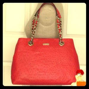 $FLASH SALE$ KATE SPADE Ostrich Leather Handbag!