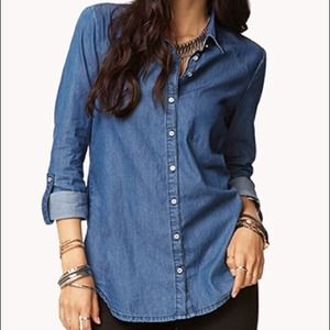 Forever 21 Chambray button down shirt