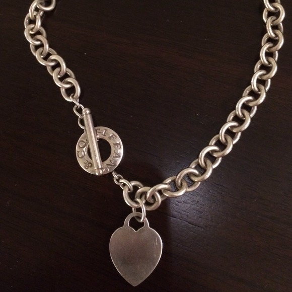 Tiffany Heart Tag Toggle Necklace
