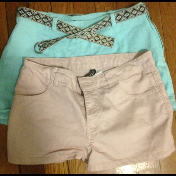 Two pairs of short shorts