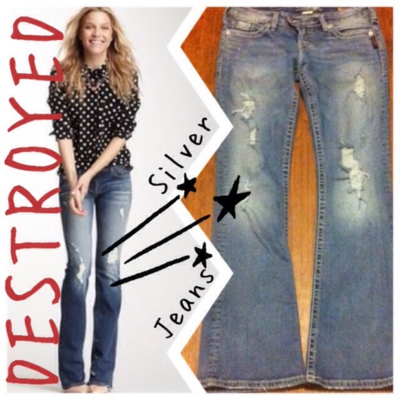 Destroyed Silver brand jeans from Buckle