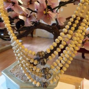 Vintage yak bone  necklace