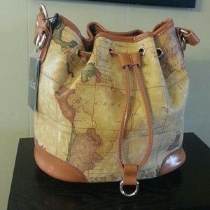 Nucelle, Real leather World Map Purse