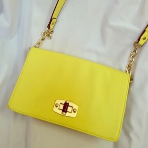 Merona Neon Yellow Cross Body