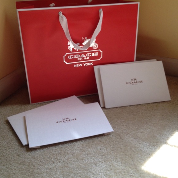 Coach Shopping Bag & Gift Boxes