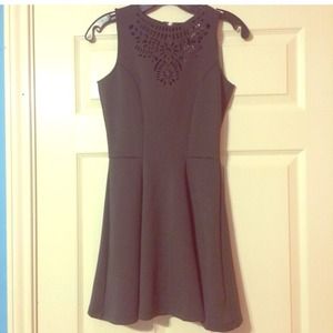 CCO Grey Cut Out Skater Dress